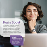 Zahler Brainfood Multivitamin 100g lifestyle scene with a glass of water