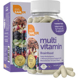 Zahler Brainfood Multivitamin 100g side view showing capsules