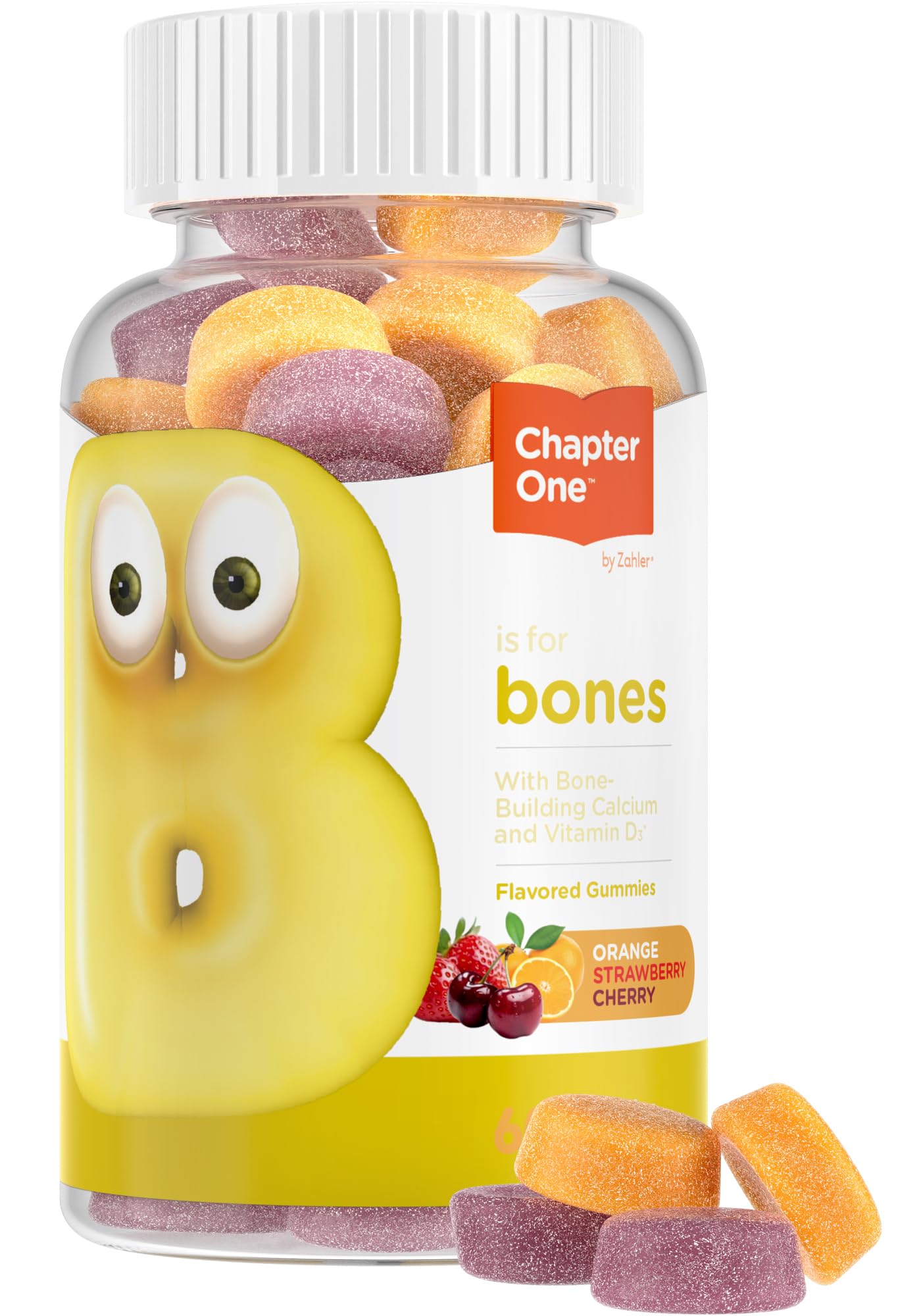 Zahler Calcium + D3 Gummies 250mg front view