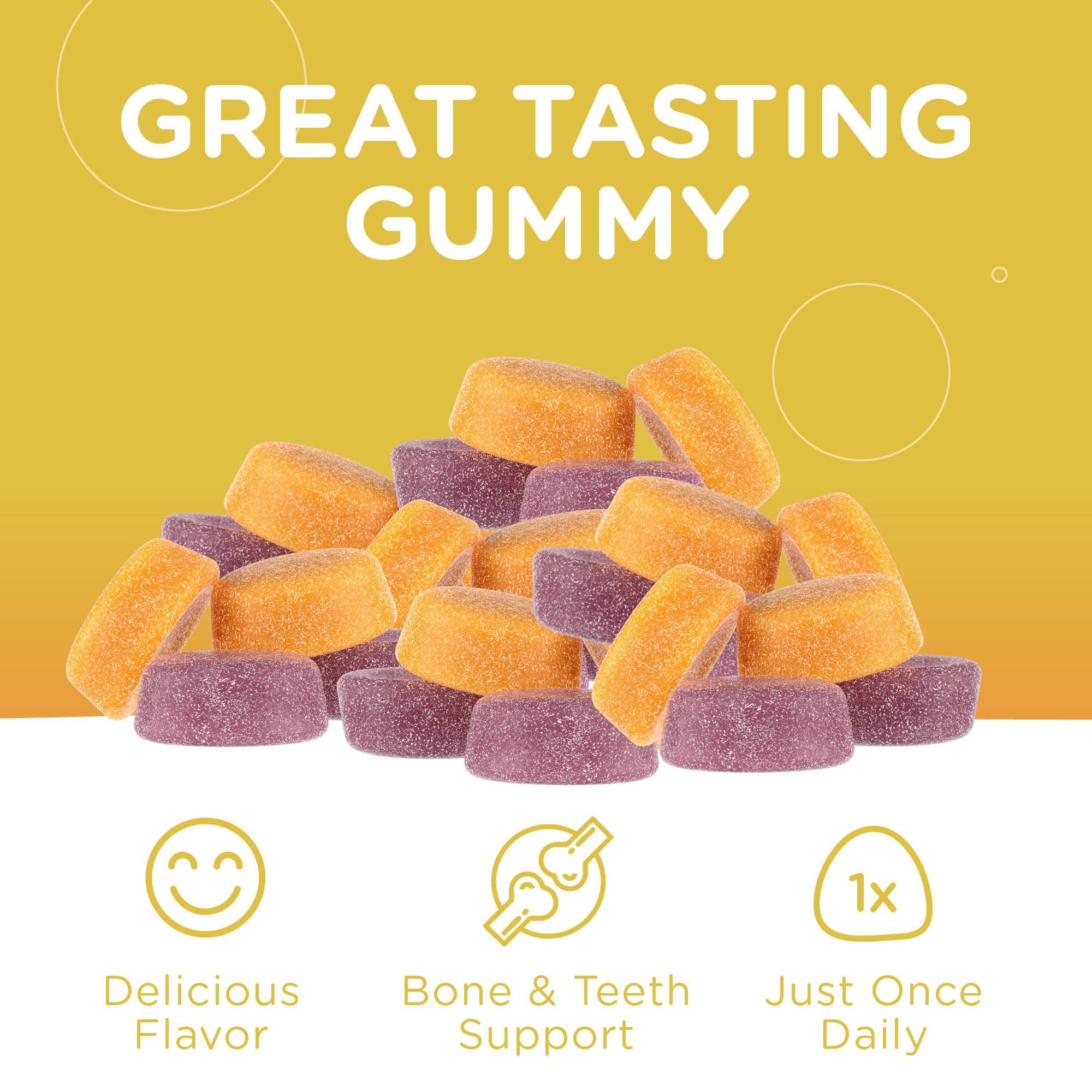 Zahler Calcium + D3 Gummies with fresh fruits