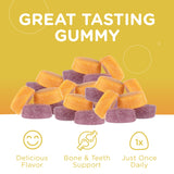 Zahler Calcium + D3 Gummies with fresh fruits
