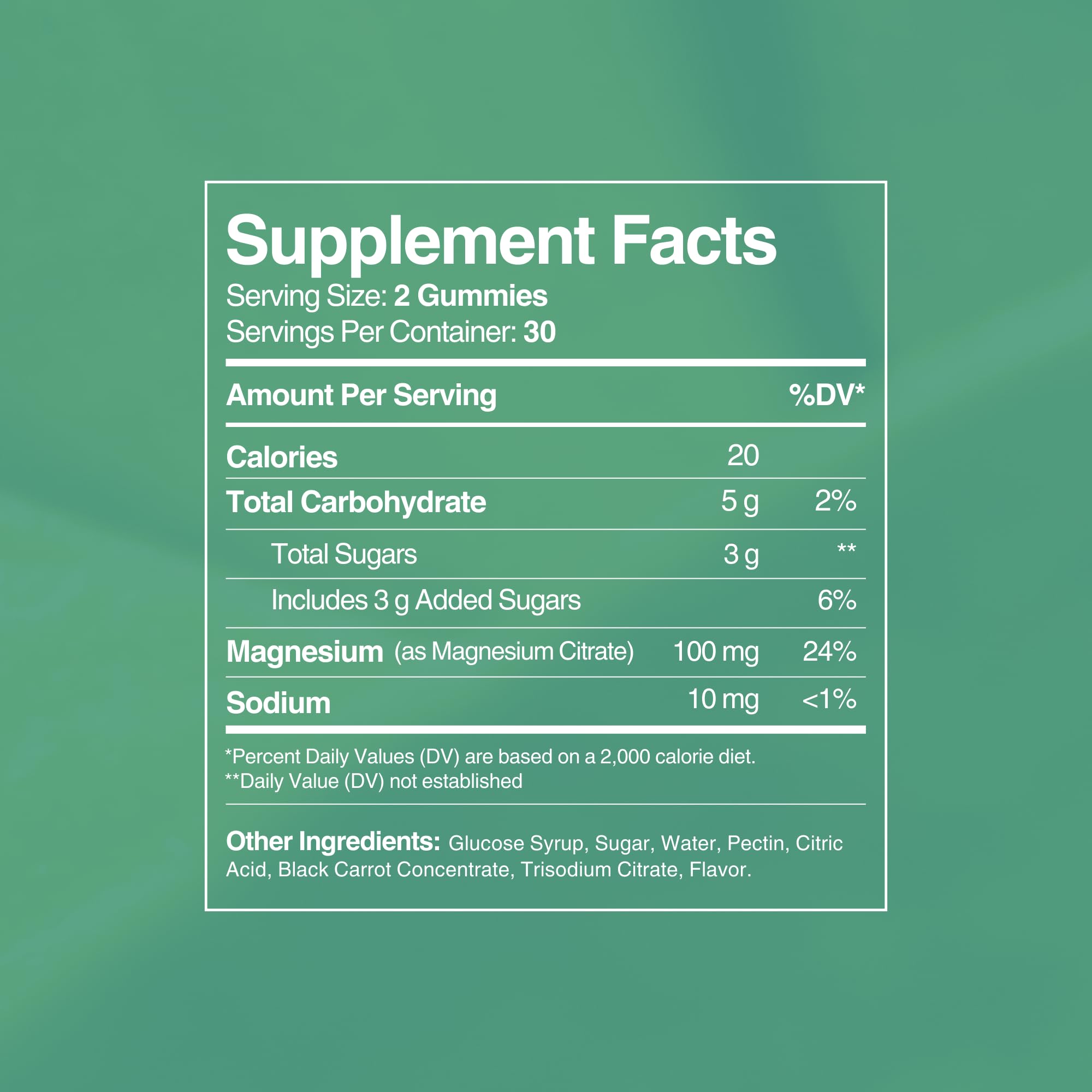 Zahler Chapter One Magnesium Gummies with fruits