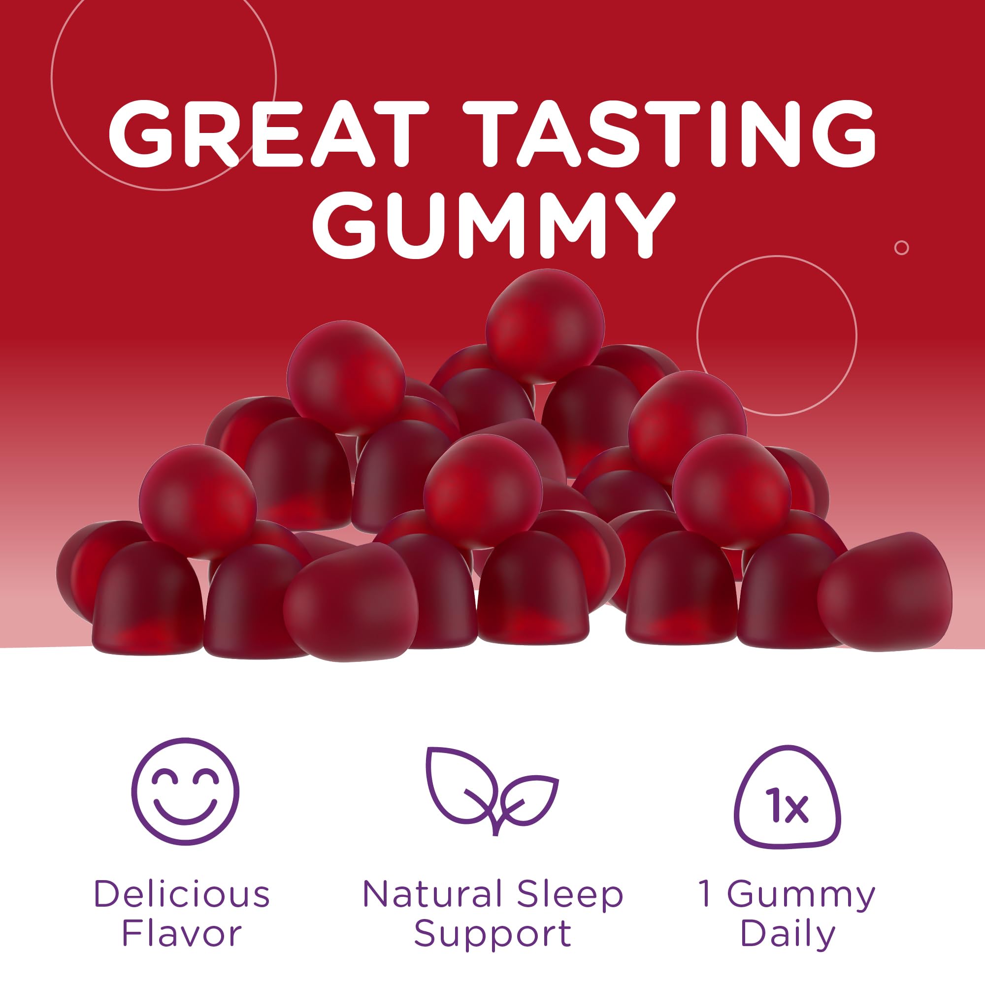 Zahler Chapter One Melatonin Gummies for Kids gummies in a bowl