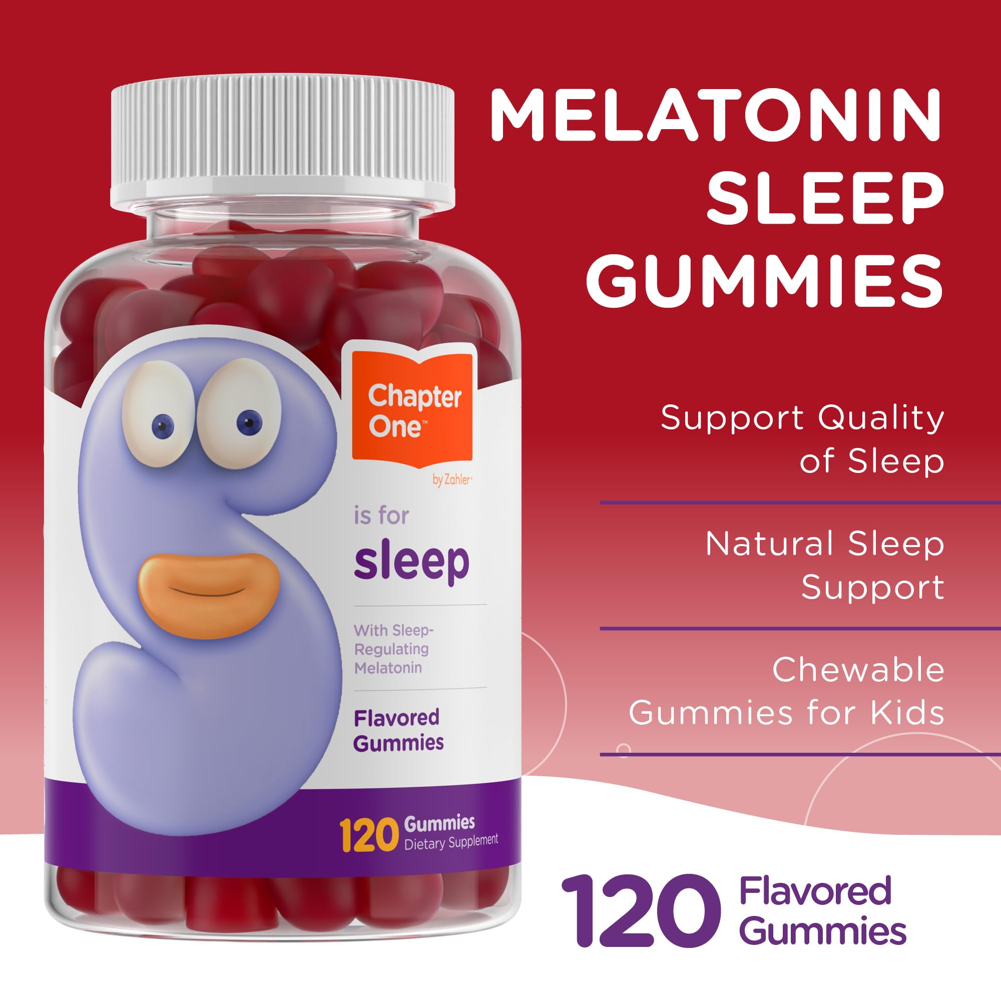 Zahler Chapter One Melatonin Gummies for Kids packaging