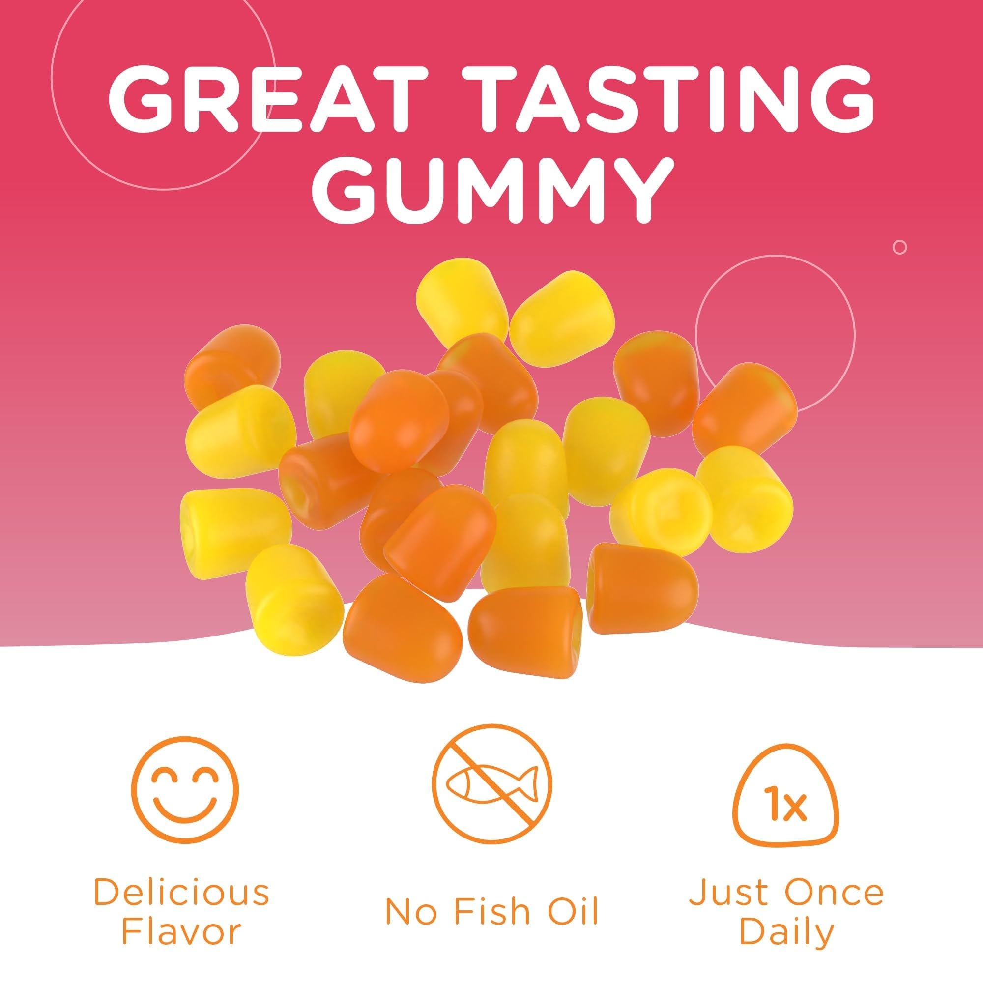 Zahler Chapter One Omega 3 Gummies for Kids side view