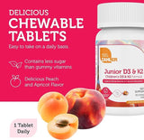 Zahler Chewable Vitamin D3 + K2 Tablets on a kitchen counter