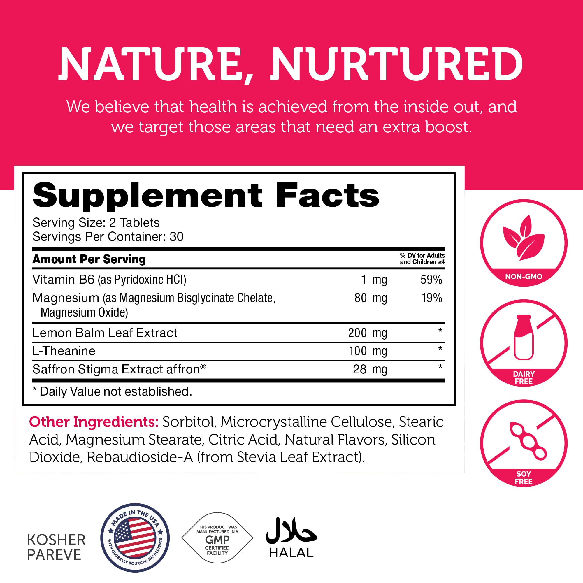 Zahler Child Calm Chewable Magnesium supplement in a child's hand