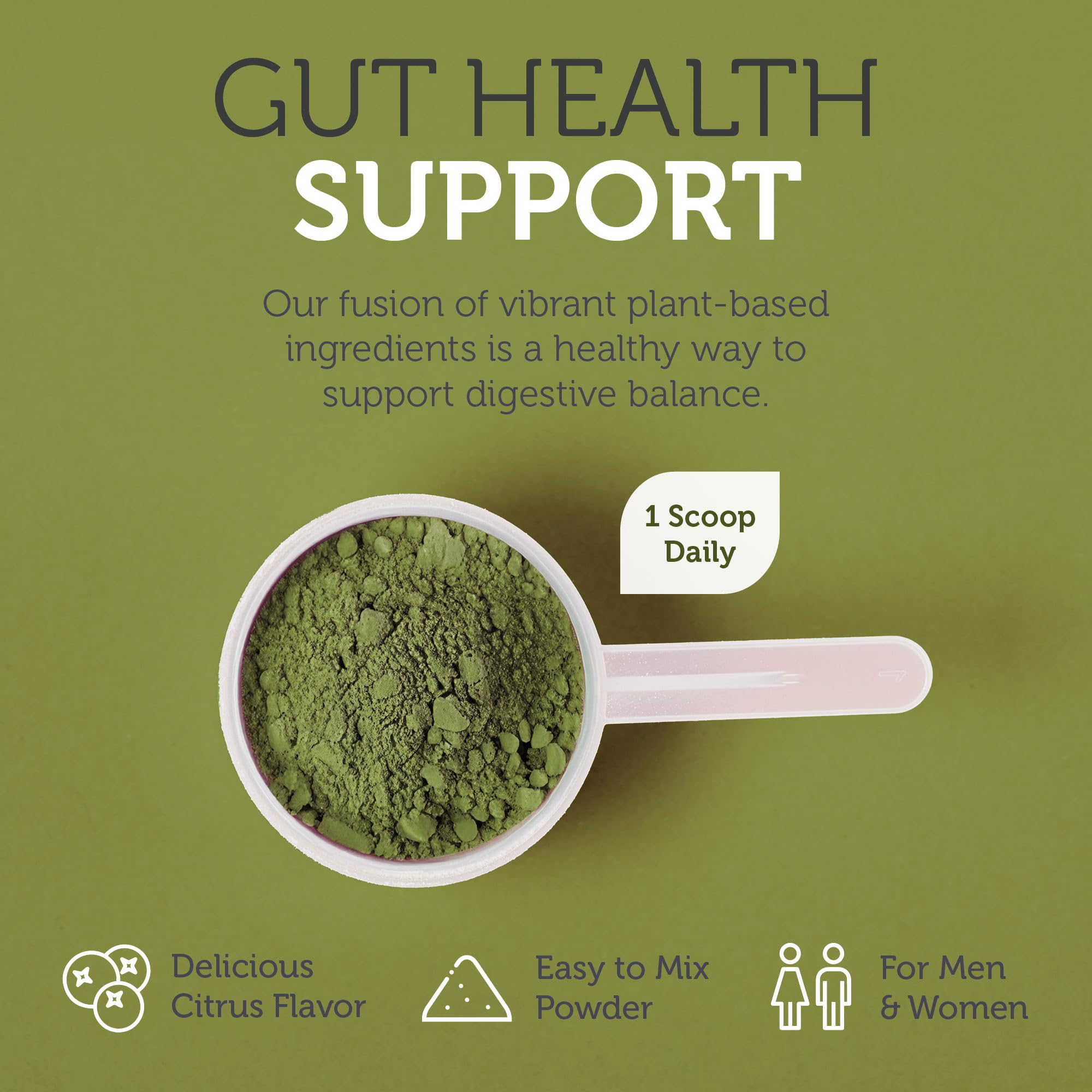 Zahler Core Greens Organic Superfood Powder in a glass of water