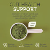 Zahler Core Greens Organic Superfood Powder in a glass of water