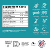 Zahler daily wellness Defense Supplement 150g back view with nutritional information