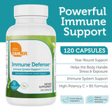 Zahler daily wellness Defense Supplement 150g bottle on a wooden table