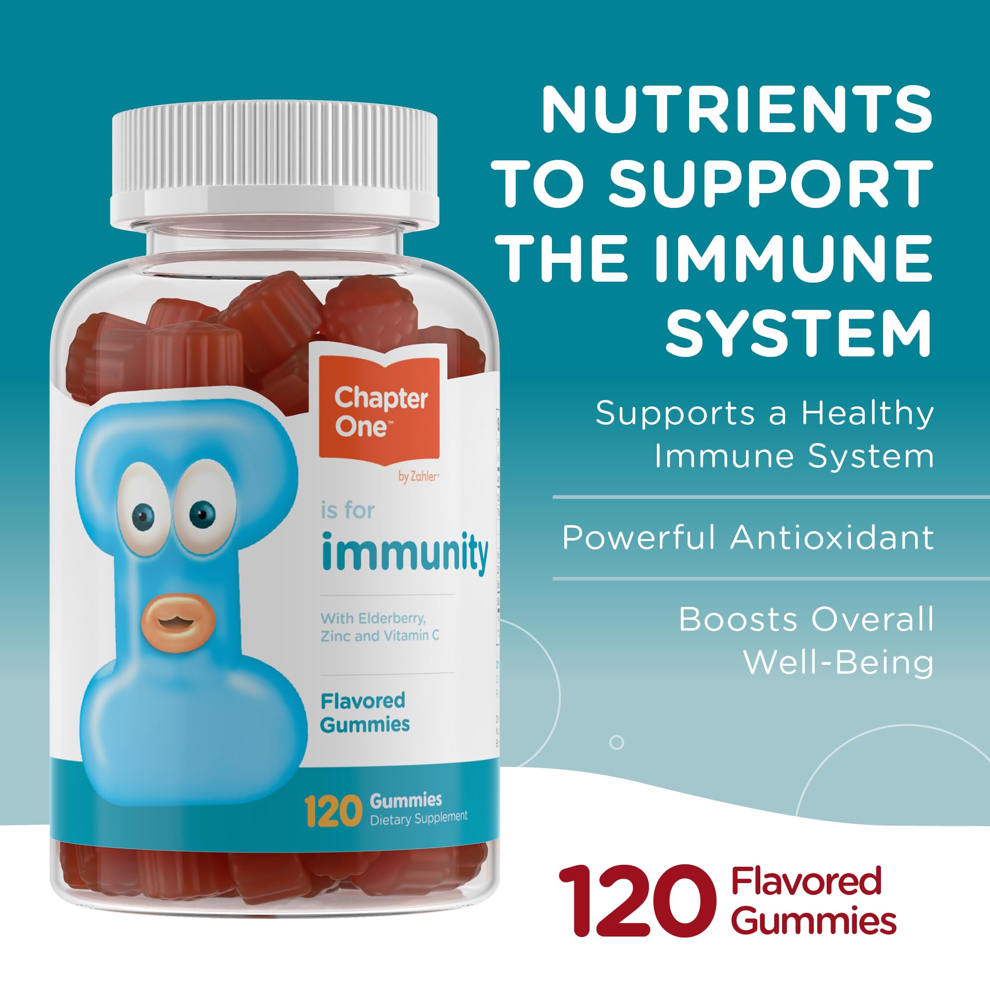 Zahler Elderberry Gummies packaging side view