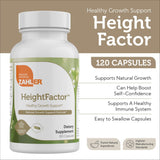 Zahler Height Factor Healthy Height Supplement on a wooden table
