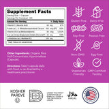 Zahler Iron Complex 25mg iron supplement back view