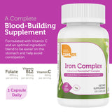 Zahler Iron Complex 25mg iron supplement ingredients list