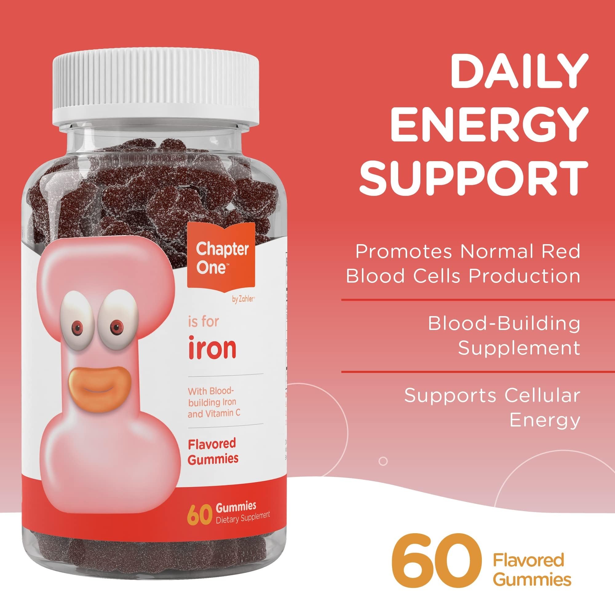 Zahler Iron Gummies 5mg nutrition facts