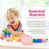 Zahler Junior Vitamin D3 Chewables back view with ingredient list