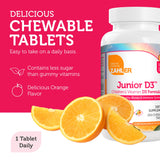 Zahler Junior Vitamin D3 Chewables orange chewable tablet