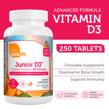 Zahler Junior Vitamin D3 Chewables side view packaging