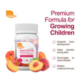 Zahler Junior Vitamin D3 & K2 tablet with peach apricot flavour