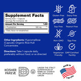 Zahler L-Tryptophan 500mg Supplement capsules on a wooden table