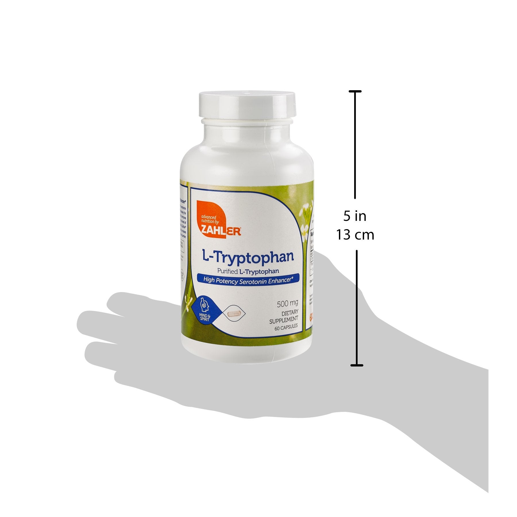 Zahler L-Tryptophan 500mg supplement close-up of capsules