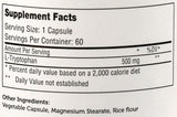 Zahler L-Tryptophan 500mg supplement with a measuring spoon