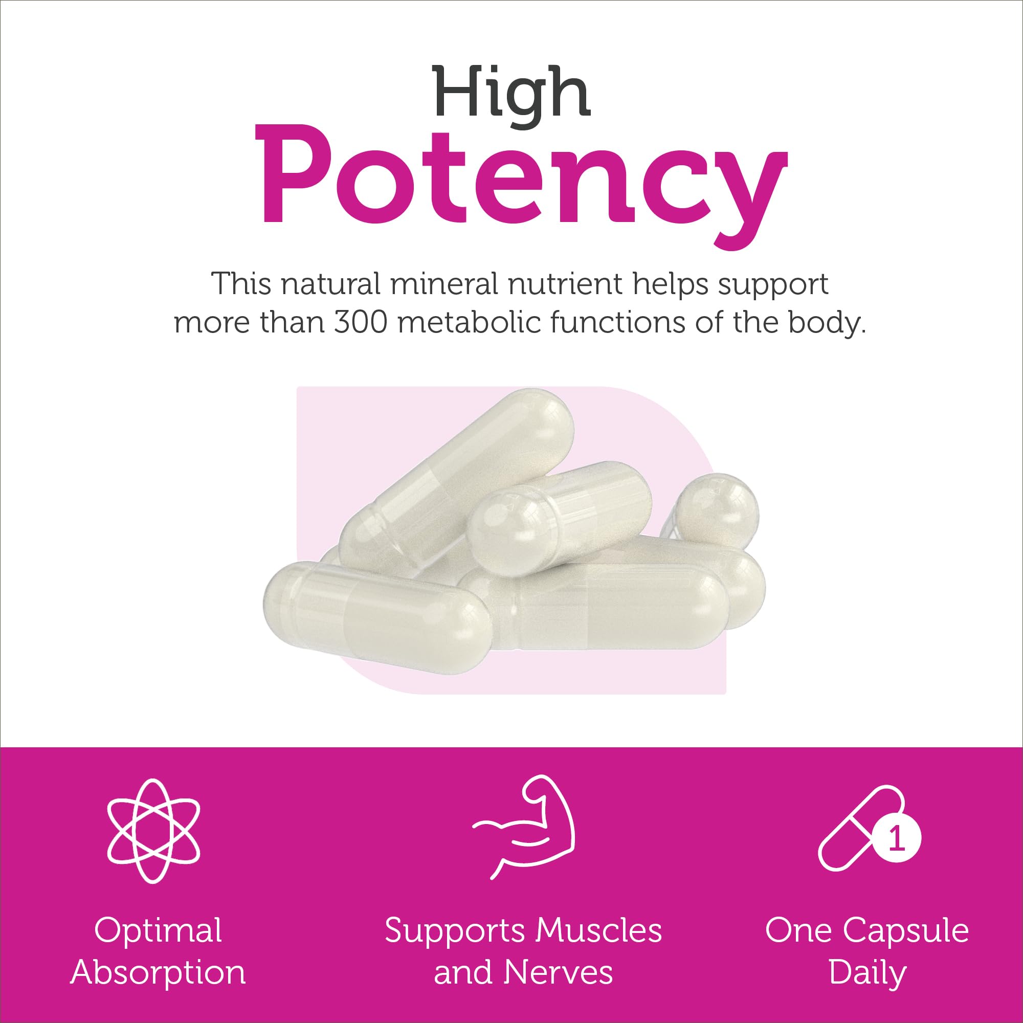Zahler Magnesium Citrate 200mg capsules on a table