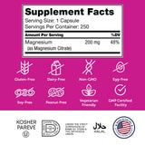 Zahler Magnesium Citrate label close-up