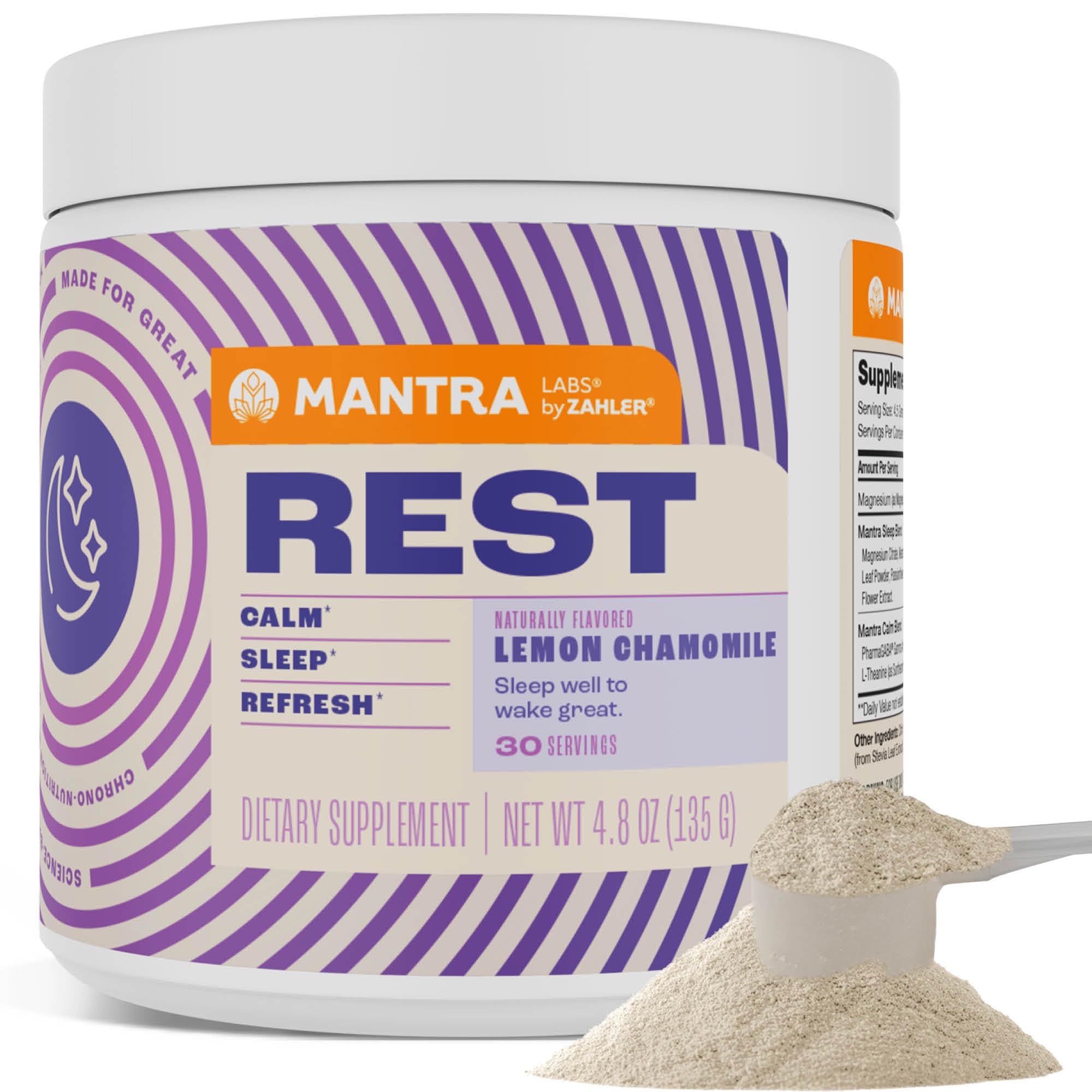 Zahler Mantra Rest Sleep Supplement 60 capsules front view