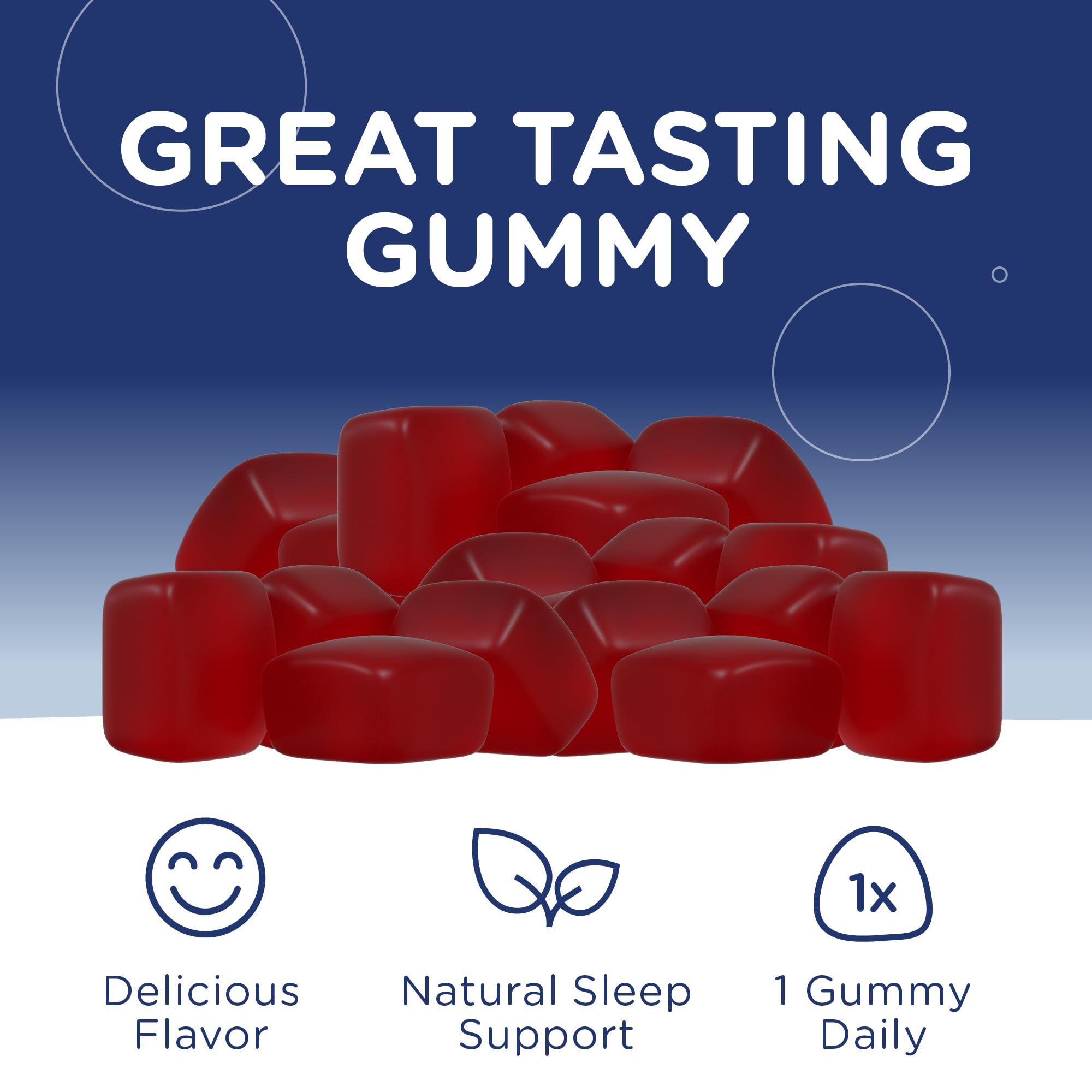 Zahler Melatonin Gummies 10mg close-up of gummies