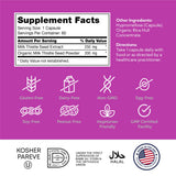 Zahler Milk Thistle Herbal Supplement 250mg 60 Capsules ingredients list
