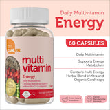 Zahler Multivitamin Energy back view showing ingredients