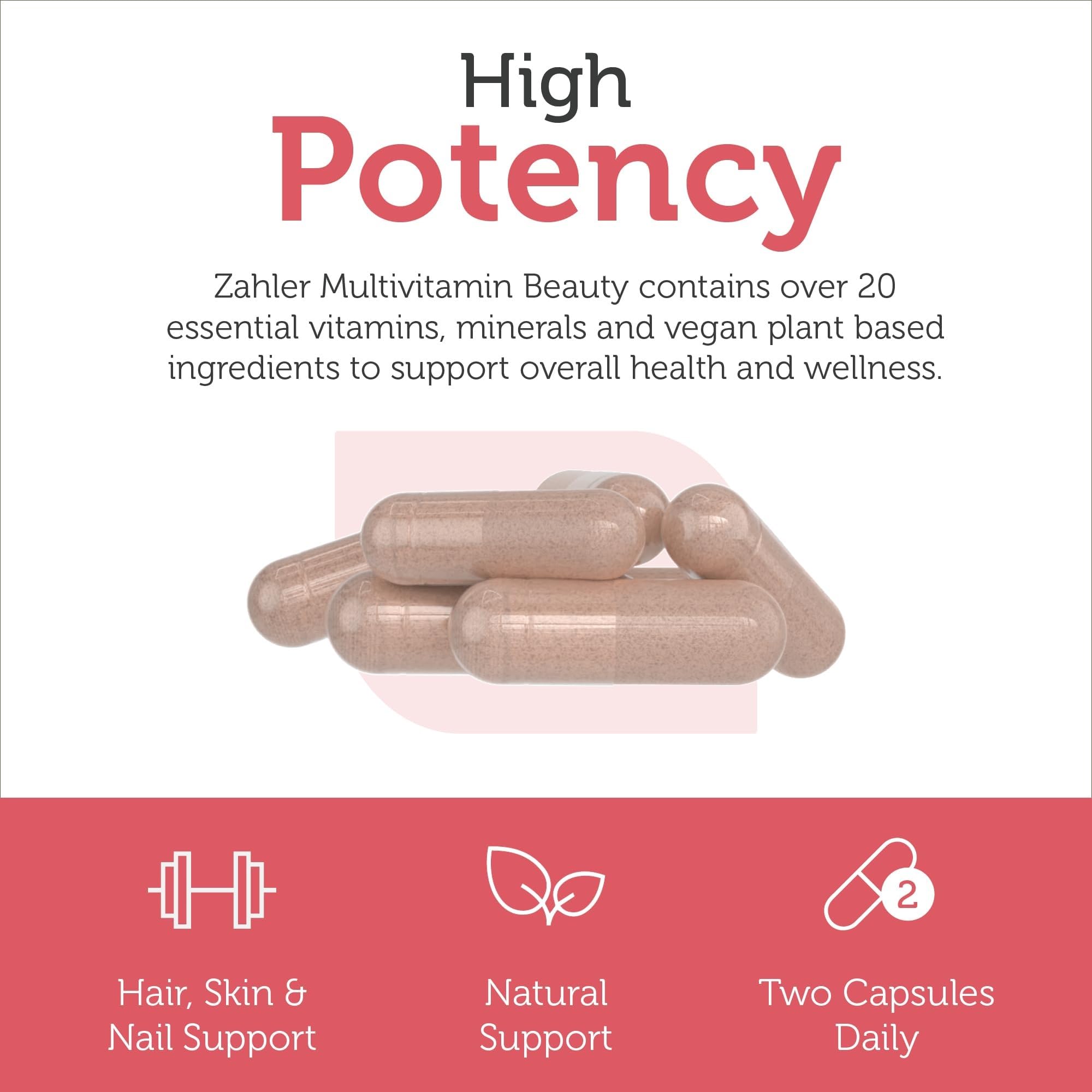 Zahler Multivitamin for Women and Men on a kitchen counter