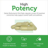 Zahler Multivitamin One Daily back view of packaging