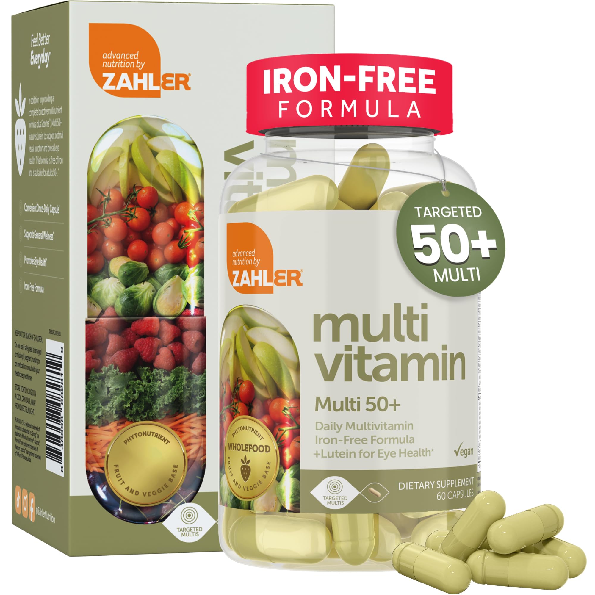 Zahler Multivitamins for Seniors 30 capsules front view
