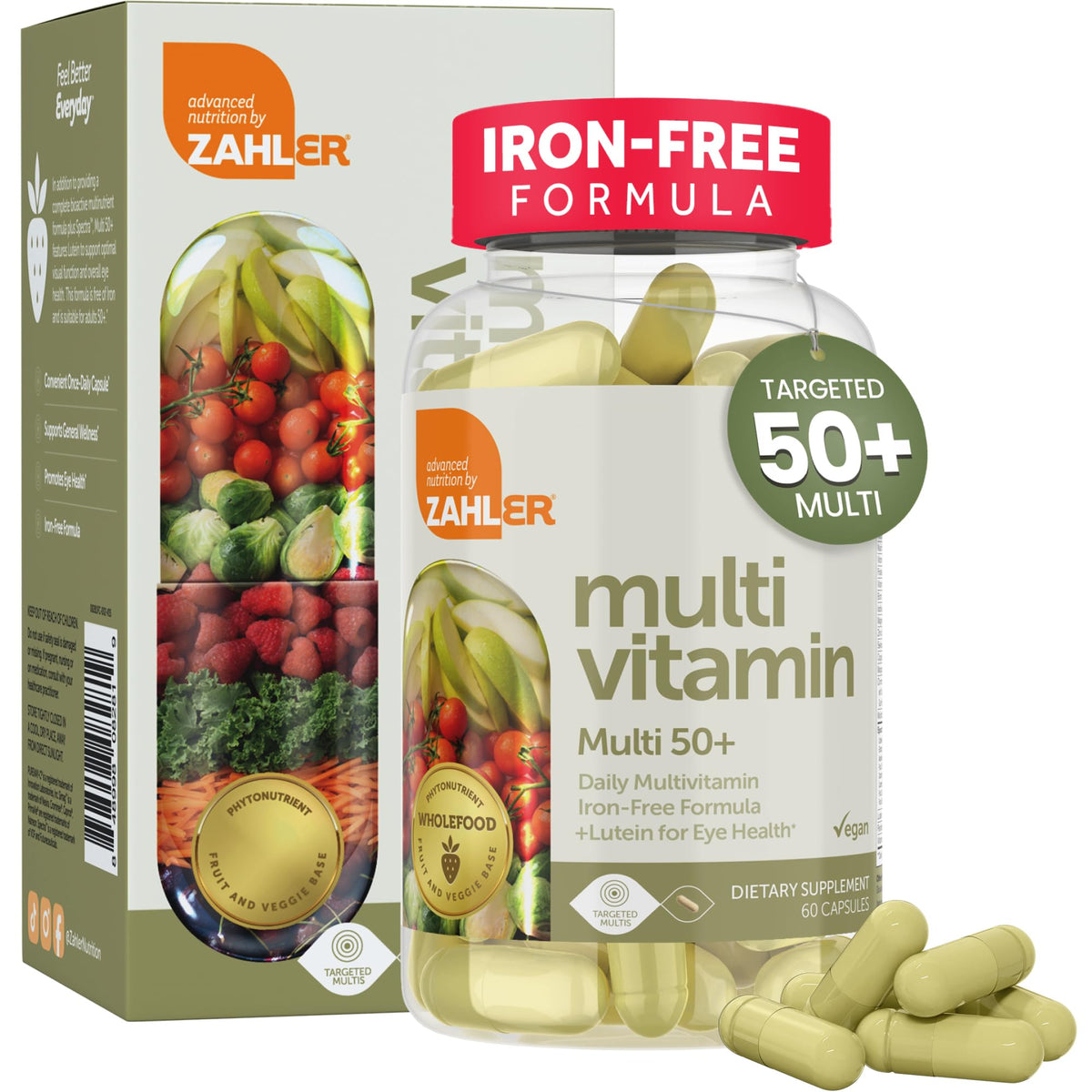 Zahler Multivitamins for Seniors 30 capsules front view