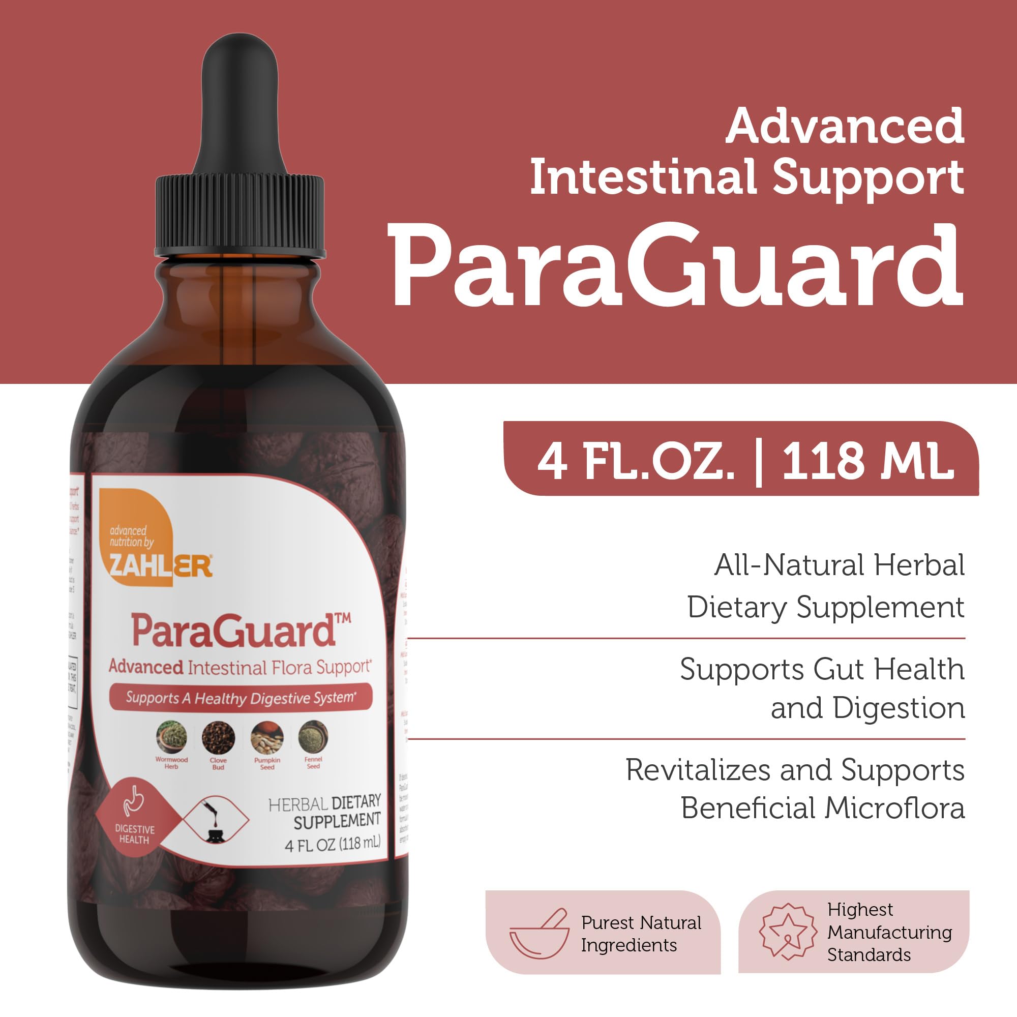 Zahler ParaGuard Liquid Drops 286g close-up of dropper