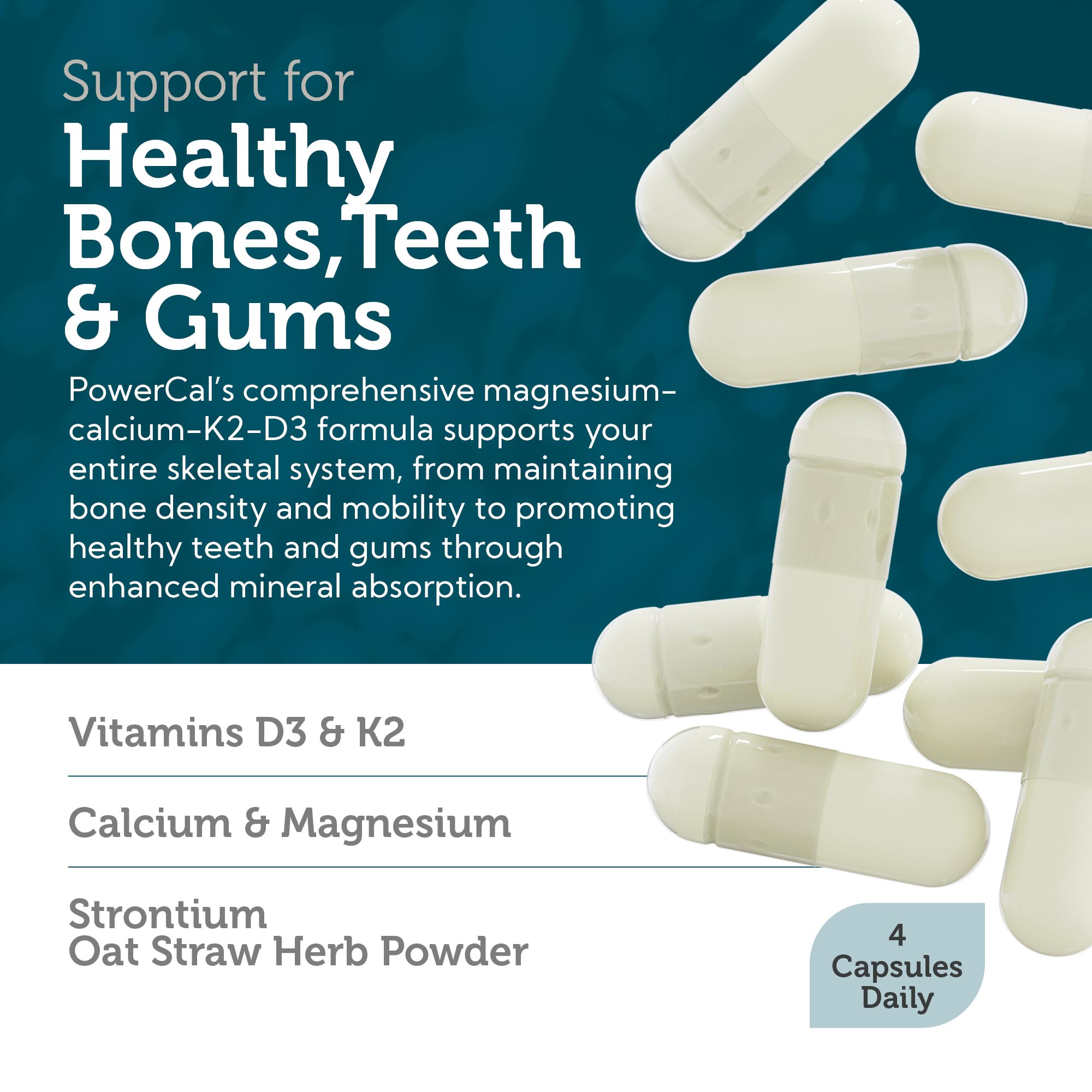 Zahler Powercal Calcium Magnesium Supplement ingredients list