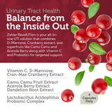 Zahler Revolution Cranberry Urinary Tract Support label close-up