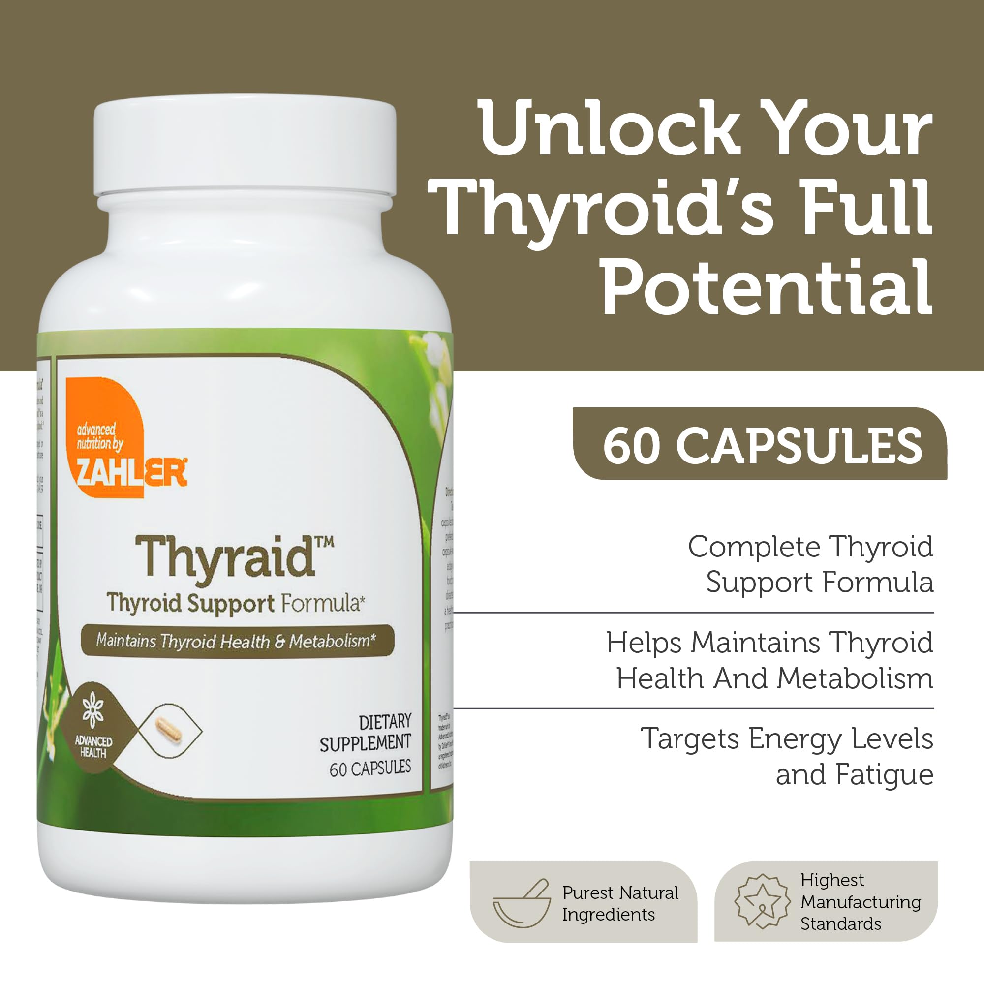 Zahler Thyraid supplement bottle side view