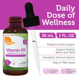 Zahler Vitamin D3 1000 IU Liquid Drops packaging side view