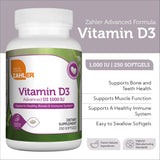 Zahler Vitamin D3 1000 IU Softgels ingredients list