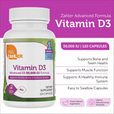 Zahler Vitamin D3 50,000 IU softgels side view