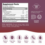 Zahler Vitamin D3 and K2 Gummies with a measuring spoon