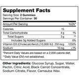 Zahler Vitamin D3 Gummies 10,000 IU gummies in a bowl