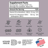 Zahler Vitamin K2 + D3 Liquid Drops ingredients list