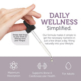 Zahler Vitamin K2 + D3 Liquid Drops packaging side view