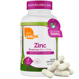 Zahler Zinc Capsules 50mg front view with bottle label