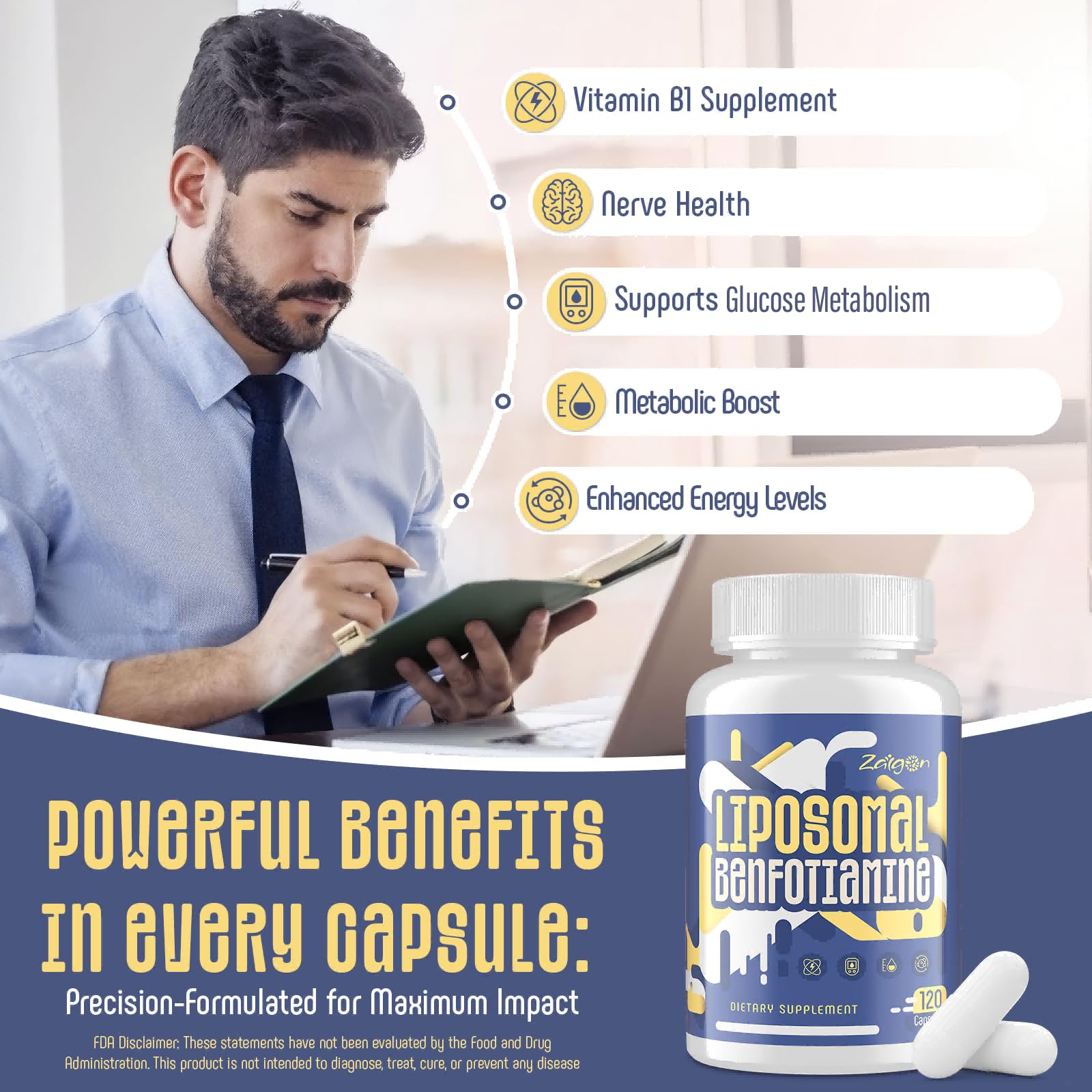Zaigon Benfotiamine 600mg supplement ingredients list